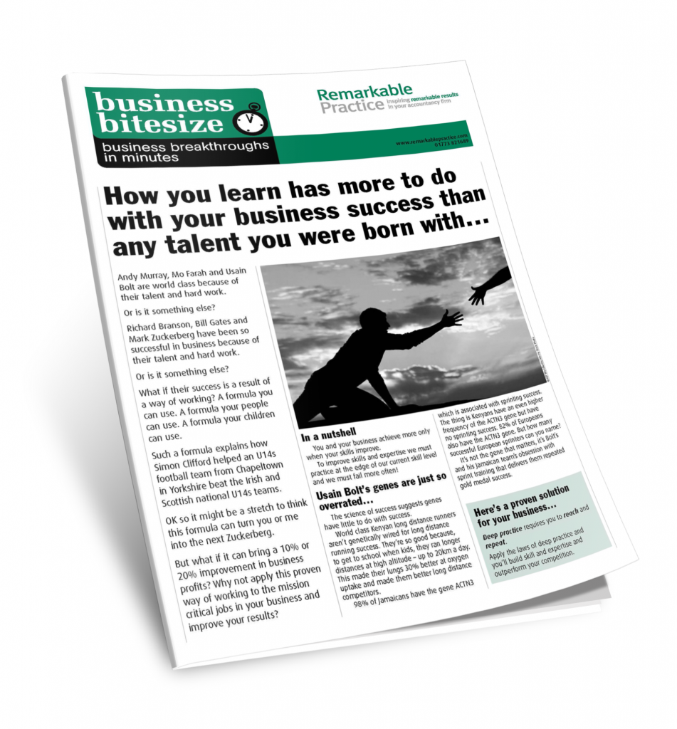 Stand still and you lose, embrace change and your business wins...