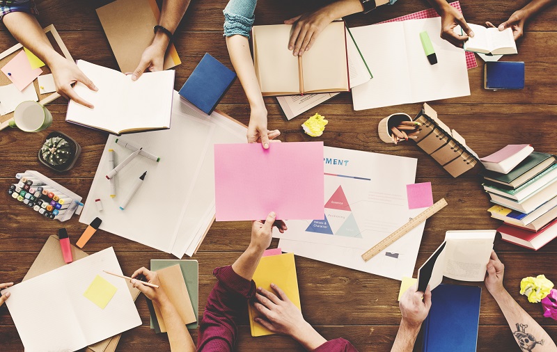 Brainstorming,Group,Of,People,Working,Concept